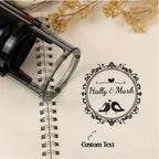 Custom Self-Inking Stamp With Your Own Logo,Photosensitive Ink / Rubber Stamp,Personalize Your Logo Multiple Ink Color Option