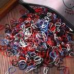 1000/2000pcs Girls Colorful Disposable Rubber Elastic Hair Band Ties Children Ponytail Holder Bands Kid Hair Accessories Leagues