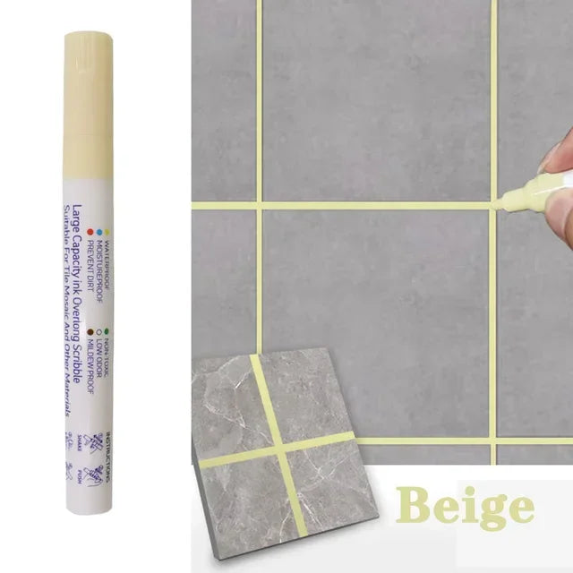 Waterproof Tile Marker Grout Pen Wall Seam for Floor Bathroom Kitchen Toilet Wall Seam Repair Black White Gold Silver Beige