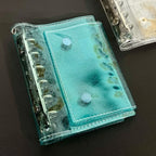 The New Transparent A7 Three-fold Hand Ledger Loose-leaf Detachable Student Portable Notes Diary Hand Ledger