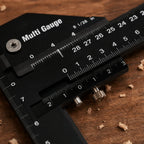 Multi-Angle Sliding T Square Ruler Anodized Finish Aluminum Alloy Construction Sliding Depth Gauge Woodworking Scribe Ruler