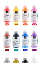 Premium Quality Water-based Ink Refill for Acrylic Paint Pen and DIY Crafts - Ideal Ink Supplement for Artists and Hobbyists