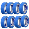 8 Rolls of Patterned Tape, Painter Tape with Adhesive Backing, Blue Home, Office, School Stationery, DIY Art, Crafts, Label Tape