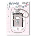 Kawaii 3 inch Acrylic Mobile Shape Kpop Photocard Holder Photo Card Holder Bag Pendant School Stationery