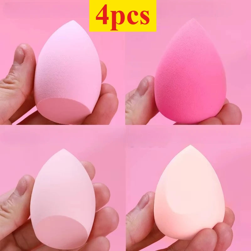 4/7/18 Piece Makeup Sponge Set Suitable for Liquid BB Cream Powder Application Makeup Egg Dry Wet Dual-Use Powder Puff Girl