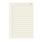 6-Hole A5 A6 A7 Notebook Refill 45 Sheets Lined Blank Dotted Grid Dowling Paper for Binder Journal Planner