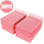 100pcs Bubble Mailers Pink Poly Bubble Mailer Self Seal Padded Envelopes Gift Bags For Book Magazine Lined Mailer Self Seal