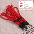 Red Adjustable Mobile Phone Strap / Color Wrist Lanyard for USB Flash Drives Keys Keychains Camera Key For Samsung XIAOMI iPhone