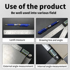 SHANHR 200mm/300 mm Digital Meter Angle Inclinometer Angle Digital Ruler Electron Goniometer Protractor Angle Finder