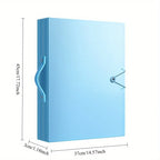 A3 Art Portfolio 60 Pockets, 120-Page Presentation Book with Handle, Blue Night Sky Design for Artists,Office Document Organizer