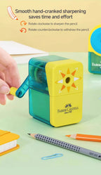 Faber-Castell Automatically Enters Lead Pencil Sharpener Desktop Rotary Anti Sticking Lead Second gear Hand-cranked Sharpener