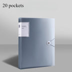 A4 Information Book Folder Transparent Centerfold Certificate Paper Storage Bag Student Album Collection Book Desk Organizer