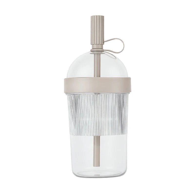 540ML Large Capacity Reusable Tritan Material Milk Tea Juice Cold Drink Straw Cup Unisex Portable Transparent Plastic Coffee Cup