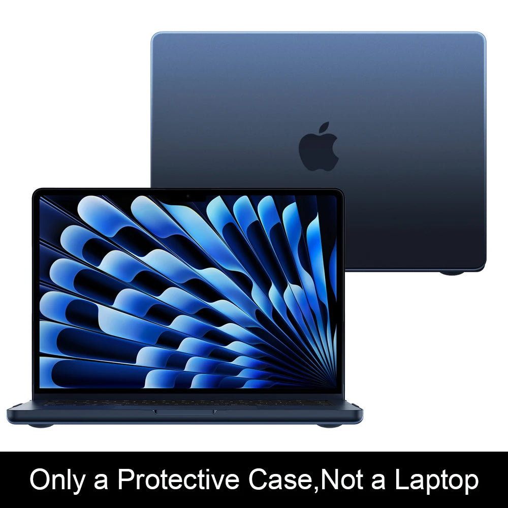 2026 Laptop Case For Macbook Air 13.6 inch M5 M4 M3 M2 2026 2024 2022 A3240 A3113 A2681,Ultra Thin Matte Case