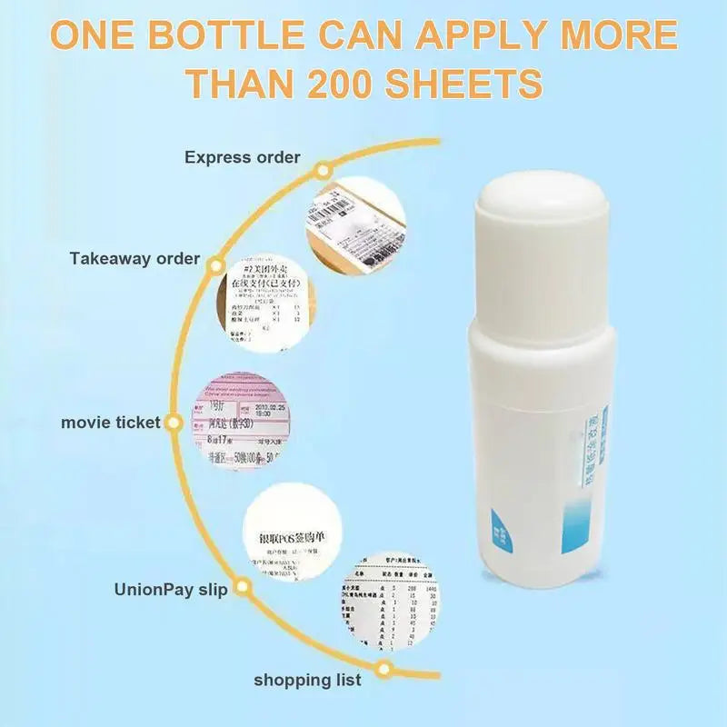 Portable Thermal Paper Correction Fluid Fast-Drying Anti Peep Identity Information ID Info Privacy Protector Quick Eraser Covera