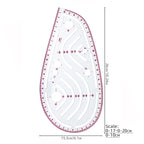 5PCS Multifunctional French Curve Ruler Soft Plastic Patchwork Ruler Measure Dressmaking Drawing Template Craft Sewing Tools