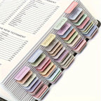 5 sheet/set Sticky Notes Bible Index Tabs Morandi Boho Theme Laminated Bible Tabs Studying Bible Index Memo Pads
