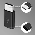1/3Pcs Micro USB Female To Type C Male Adapter OTG Converter Micro-B To USB-C Connector Charging Cable Adapter Phone Accessories