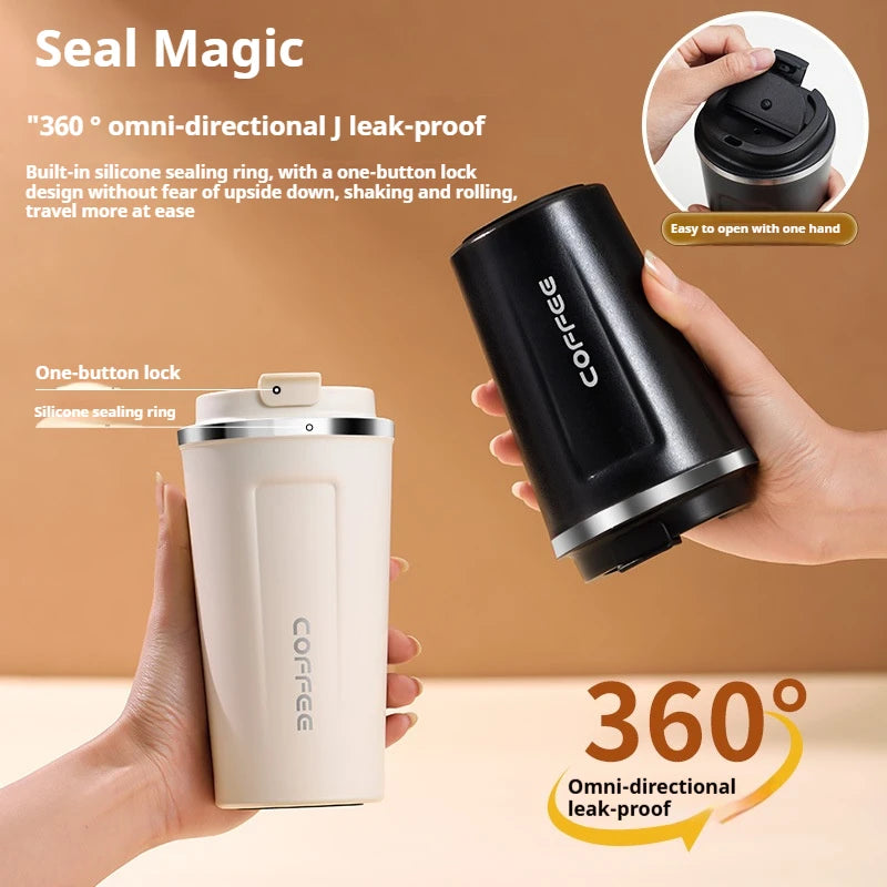 380/510ML Stainless Steel Coffee Mug Portable Tumbler Vacuum Flasks Car Thermal Cup Keeps Cold and Heat Thermal Mug Coffee Cup
