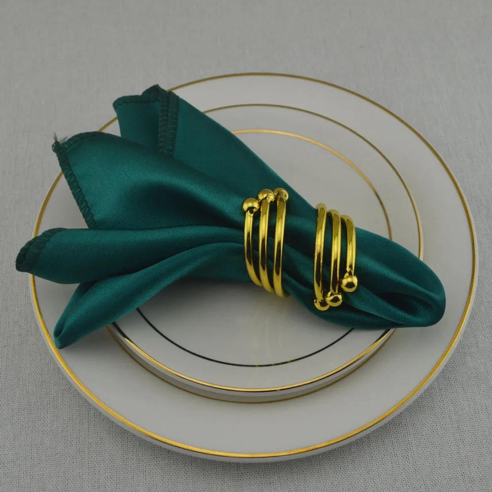 100pcs Satin Napkins For Wedding Party Decor Square 30cm Table Dinner Napkin Restaurant Supplies Christmas Birthday Tea Towels