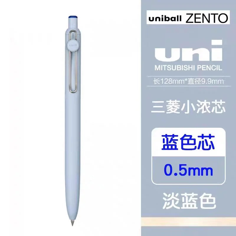 1+3 Refill Japan UNI Gel Pen Small Thick Core 0.38mm Smooth Quick Dry UMN-SF-38 Upgrade UniBall One Black School Supplies