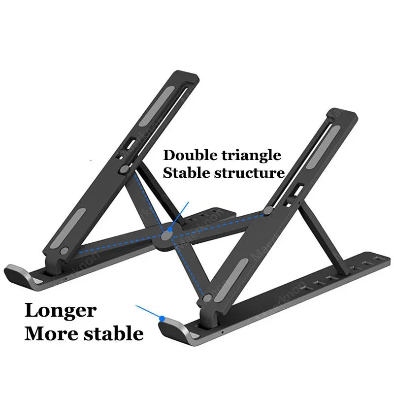 Portable Adjustable Laptop Stand Foldable Notebook Bracket Computer Monitor Holder For Macbook Air iPad Tablets Base Accessories