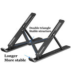 Portable Adjustable Laptop Stand Foldable Notebook Bracket Computer Monitor Holder For Macbook Air iPad Tablets Base Accessories