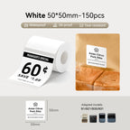 1 Roll NIIMBOT White/Cold Thermal Adhesive Label for B1 B21 B3S B31 B4 Anti-Oil Tear-Resistant Price Tag Home Bussiness Use