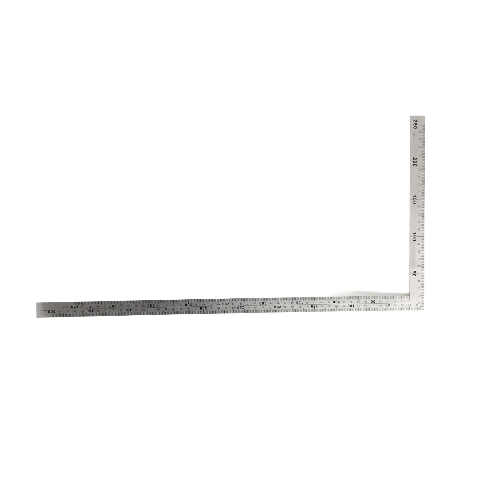 300/500mm Angle Square Ruler 90 Degree Right Angle Ruler Stainless Steel Triangle Ruler Woodworking Gauge Measuring Tool