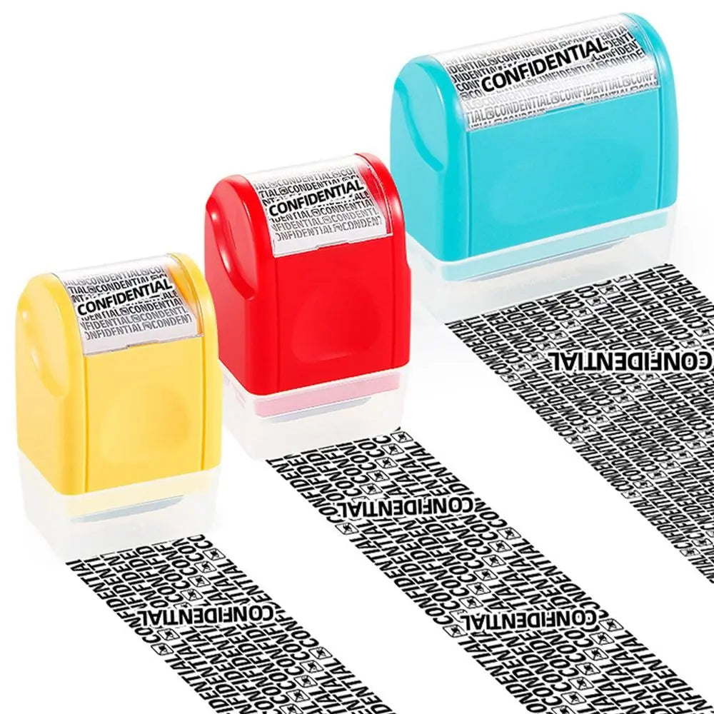 Durable Roller Identity Protection Stamps Safety Portable ID Security Stamp Privacy Protection Identity Address Blocker