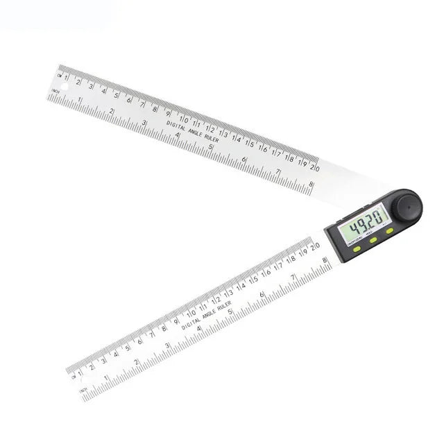 0-200/300mm Digital Angle Finder Meter 0-360 Degree Stainless Steel LCD Protractor Goniometer Ruler