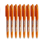8pcs Multi-Color Erasable Gel Pen 0.5mm Tip Painting Writing Drawing School Black Blue Red Pink Orange Green Purple Light Blue