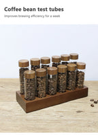 Coffee Beans Storage Container Tube Display Rack Tea Bottle Glass Single Dose Espresso Accessory Coffeware Set Barista Tool Gift