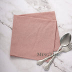 12pcs Napkins 40X40CM Plain Washed Cotton Tea Towel Dining Place Mats Wedding Party Christmas Linen Kitchen Cloths Table Decor