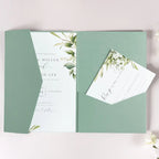 5pcs 18x13cm Pink Envelopes for Wedding Invitation Birthday Anniversary Thick Tri-Fold Envelope Greeting Card Pocket Envelope