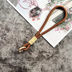 Cellphone Strap Candy Color Rope for Cards Metal Keyring Wrist Lanyard Keychain Portable Cellular Pendant Premium Hand Strap