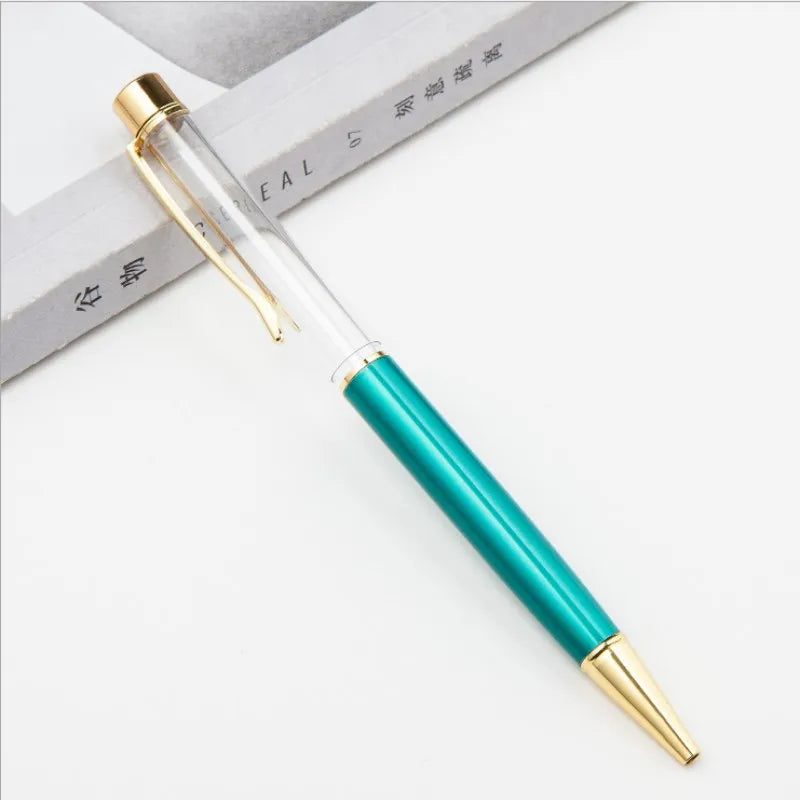 10 Pieces of Ballpoint Pens DIY Empty Pen Barrels for Handmade Quicksand Pens, Floating Flower Pens, Business Event Signature Pens, and Souvenirs