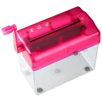 Small Manual Shredder for Paper Documents Hand Operated Office Supply Household School Desktop Shredder Wear Resistant Clean