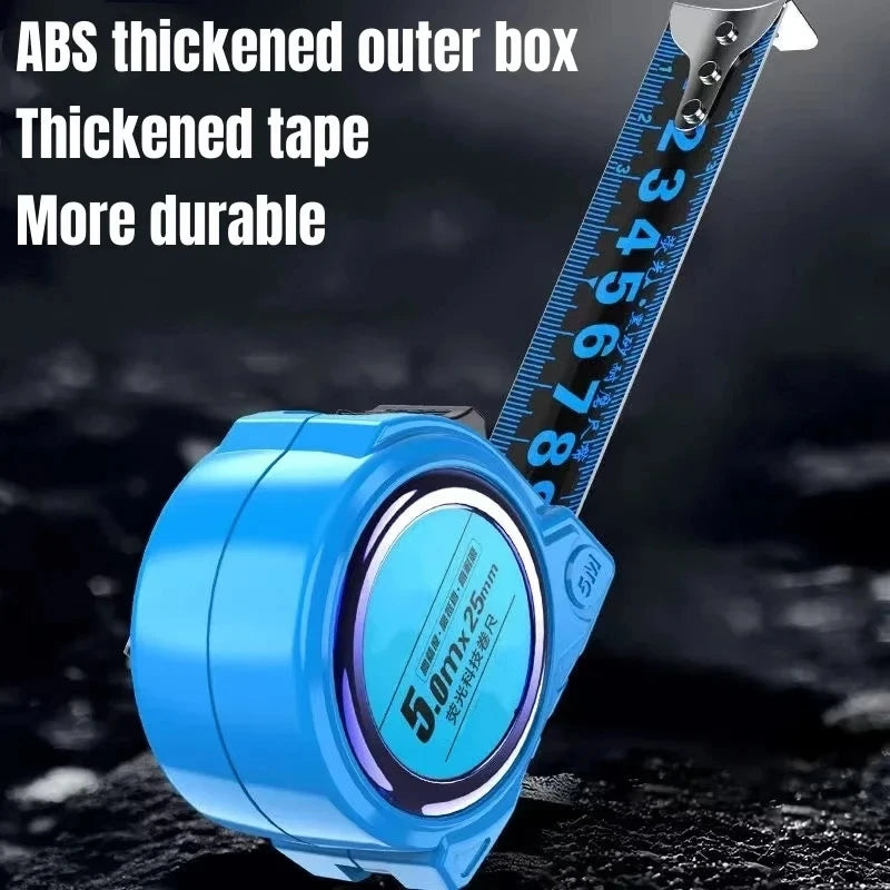 Portable High-precision Measuring Tape Thickened Wear-resistant Tape Measure Retractable Blue 3M 5M 7.5M 10M Work Measuring Tool