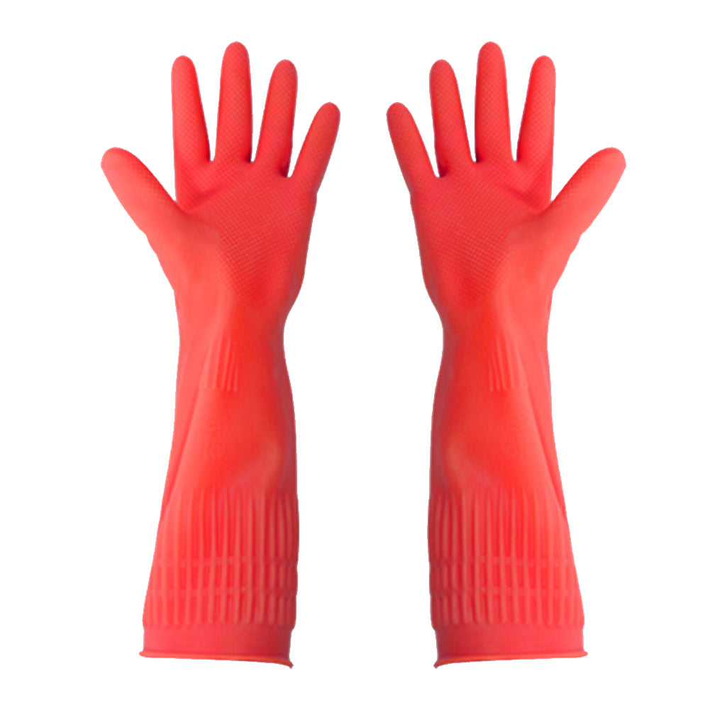38cm Latex Long Gloves Aquarium Fish Tank Industrial Thick Protective Gauntlets Waterproof Rubber Dishwashing Gloves Kitchen