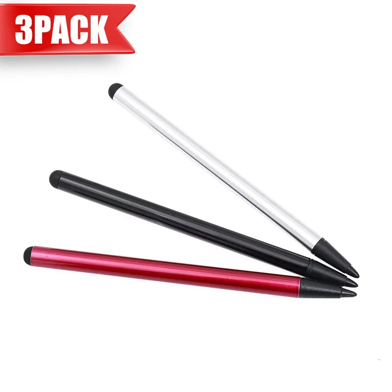 1/3PACK Universal Stylus Pencil Portable 2 in 1 Universal Touch Screen Pen Capacitive Resistive Stylus for Phones Tablets Laptop