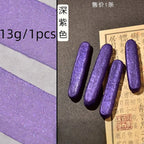 Colored Pearlescent Ink Stick Handmade Chinese Sumi Solid Ink Stick Traditional Calligraphy Ink Stick for Beginners Practicing