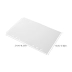 25Pcs A5 Binder Dividers Removable PP Index Tabs Portable Organizer for Office School Home File Document Management Binder