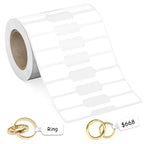 500pcs Paper Price Tags Jewelry Tags Self Adhesive Blank Labels Display Card Packaging Sticker Necklace Earring Bracelet DIY