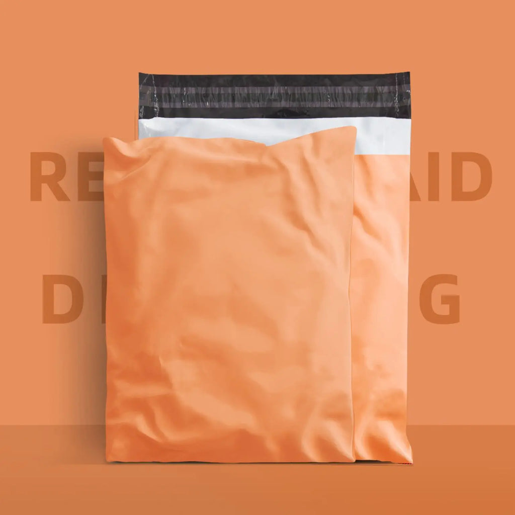 Environmentally friendly custom printing logo, luxurious matte white plastic mailing envelope, polyethylene shipping bag 50pcs