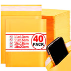 Kraft Bubble Mailers Envelopes Bags Waterproof Different Specifications Mailing Envelopes for Business Gift Packaging 40-10PCS