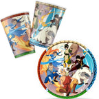 Avatar Korra Mako Cartoon Birthday Party Supplies Plate Cup Tablecloth Balloon for Girls Disposable Tableware Decor Supplies Set