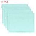 5 PCS A4 A5 A6 Mesh Zipper Pouch Document Bag Waterproof Zip File Folder Storage Bags A4 A5 A6 Office School Supplies Stationery