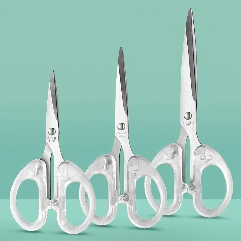 Student Office Paper-cut Scissors Stainless Steel Household Handmade Scissors Sharp and Small Sewing Scissors Household Tools