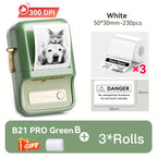 Niimbot B21 Pro 300DPI HD Printing Portable Thermal Printer Self-adhesive Label Printer Sticker Maker For Photos Receipts Note